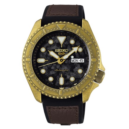 Horloge Heren Seiko SRPE80K1 Zwart