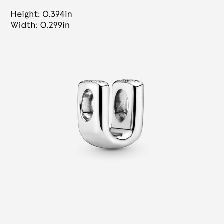 Sieraad Dames Pandora LETTER T SILVER Zilverkleurig