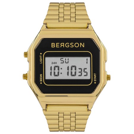 Reloj Unisex Bergson BGW8159U3 Negro (Ø 34 mm)