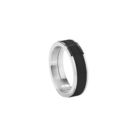 Herrenring Radiant RH000022-24 Silberfarben Schwarz 24