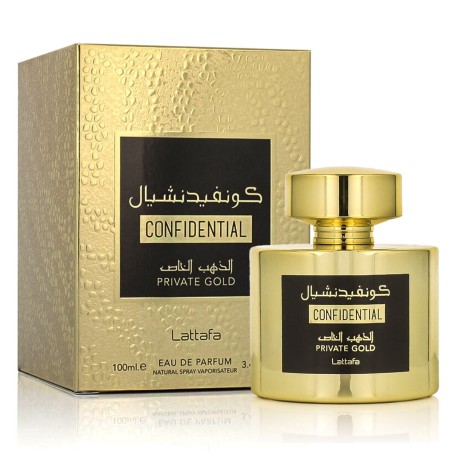 Profumo Unisex Lattafa CONFIDENTIAL PRIVATE GOLD