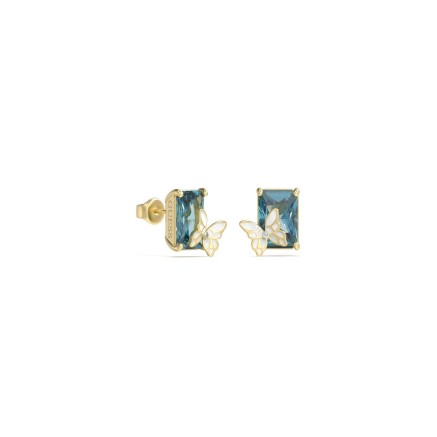 Damenohrringe Guess JUBE04095JWYGABT-U Gold Blau