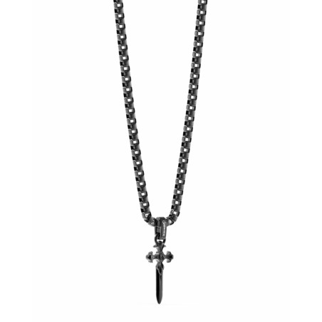 Men's Necklace Guess JUMN04024JWBKT-U Cross
