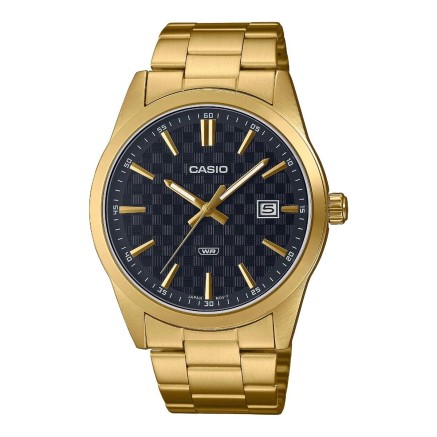 Reloj Hombre Casio DATE CARBON LOOK DIAL - GOLD SERIE - BLACK (Ø 41 m