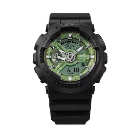 Horloge Heren Casio G-Shock GA-110CD-1A3ER Zwart Groen (Ø 51 mm)