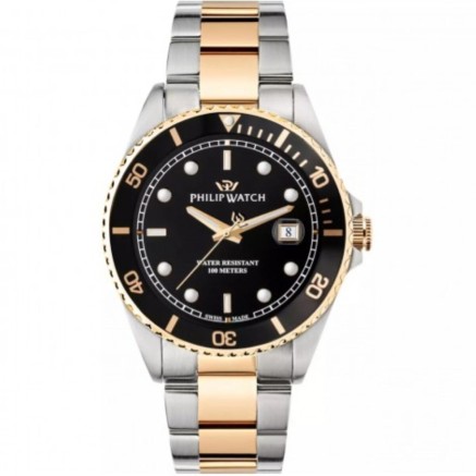 Horloge Heren Philip Watch R8253597081 Zwart Zilverkleurig