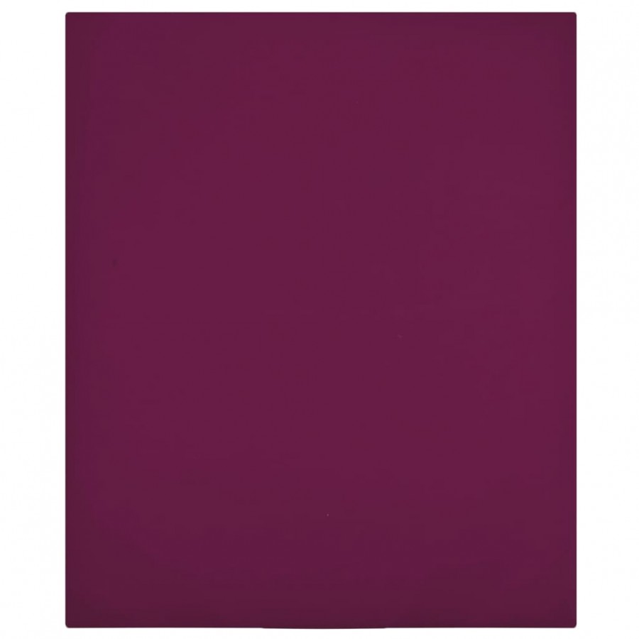 Drap-housse Jersey Bordeaux 140x200...