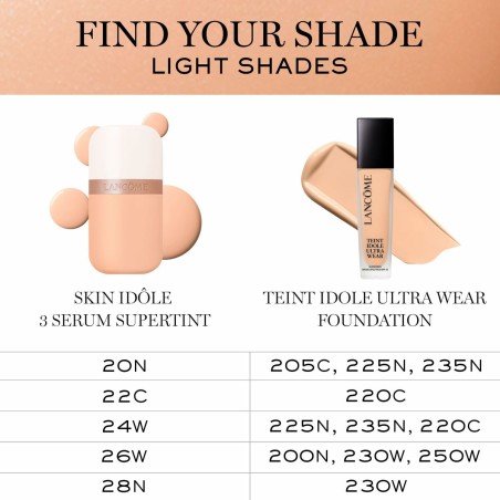 Crema Idratante con Colore Lancôme IDÔLE MAKE-UP Nº 26w 30 ml