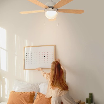 Ventilateur de Plafond Universal Blue 2015-UVT1355-23 Blanc 50 W 2