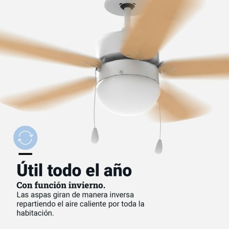 Ventilateur de Plafond Universal Blue 2015-UVT1355-23 Blanc 50 W
