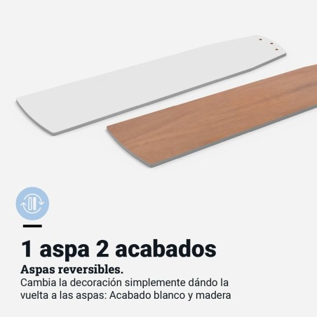 Ventilateur de Plafond Universal Blue 2009-UVT1349-23 Blanc Bois 35 W