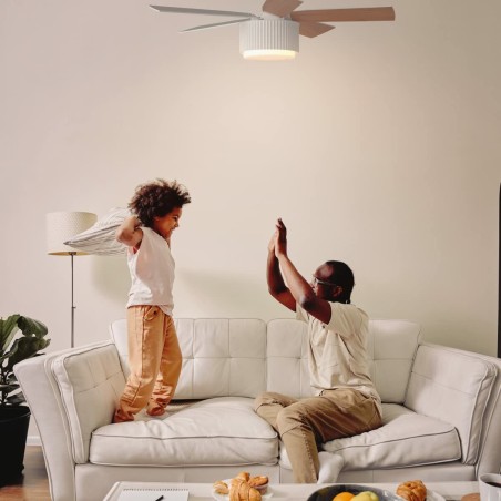 Ventilateur de Plafond Universal Blue 2009-UVT1349-23 Blanc Bois 35 W