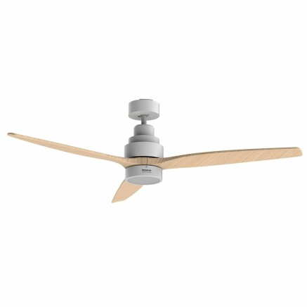 Deckenventilator mit Lampe Taurus FRESKO 3B U.SIL Weiß Holz 50 W