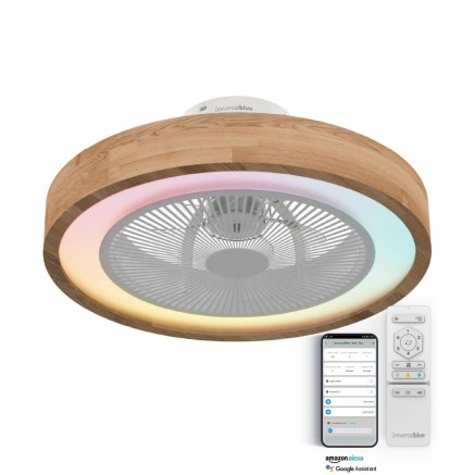 Ventilateur de Plafond Universal Blue 2001-UVT1343 Blanc Bois 70 W