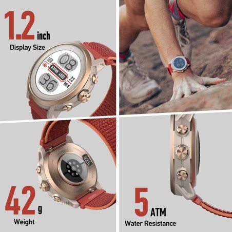 Smartwatch Coros WAPX2-PNK Zwart Roze 1,2"