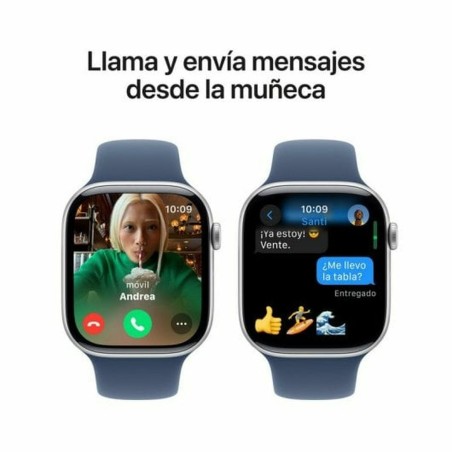 Men's Watch Apple MWWL3QL/A Blue Silver