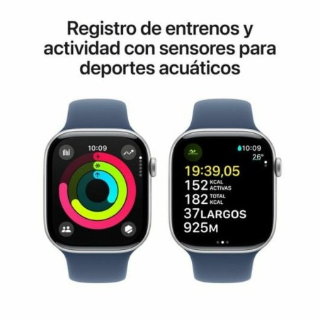 Men's Watch Apple MWWL3QL/A Blue Silver