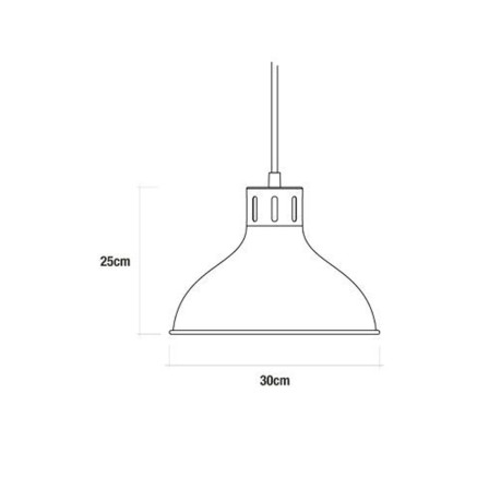 Lámpara de Techo EDM 32111 Lámpara de Techo Metal 60 W (30 x 25 cm) 2