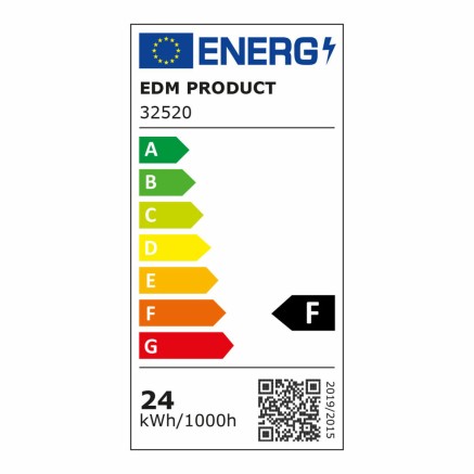 Applique LED EDM Alluminio Polimero 24 W 220-240 V 38 x 6,6 cm 2