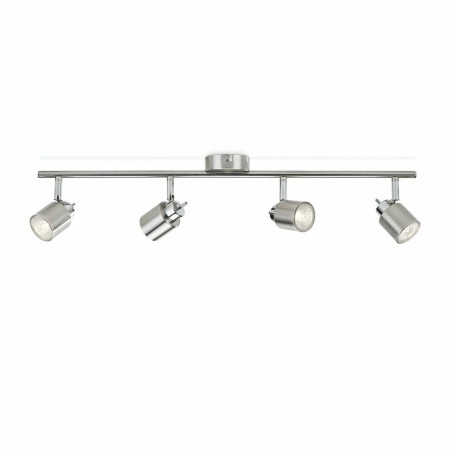 Lámpara de Techo Philips Foco Plateado Metal 15,5 x 10 x 69 cm GU10 4