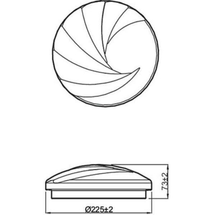 Ceiling Light Philips Shell Ø 25 cm White 10 W Metal/Plastic (4000 K) 2