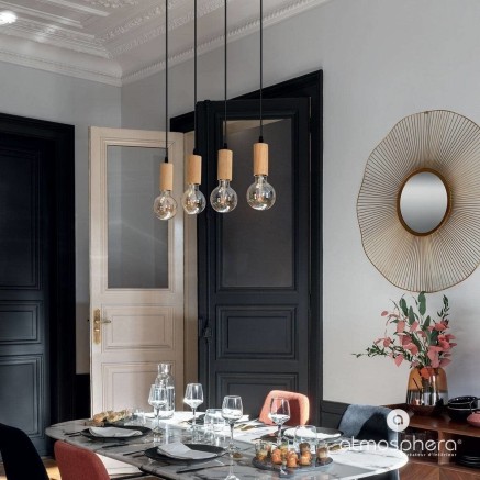 Ceiling Light Atmosphera Ays Black 25 W 2