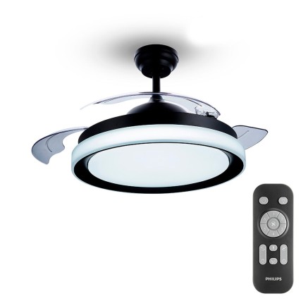Ventilador de Techo con Luz Philips Atlas Negro 35 W 28 W 4500 Lm (270