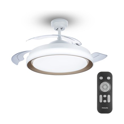 Ventilateur de Plafond avec Lumière Philips Atlas Doré 35 W 28 W 450