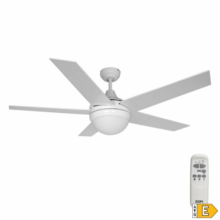 Plafondventilator met licht EDM 33988 Adriatico Wit 60 W