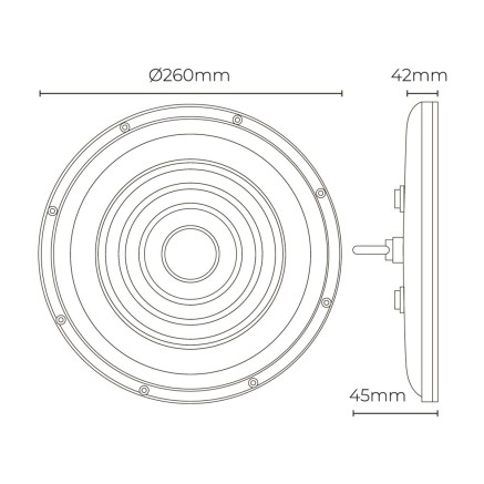 Plafondlamp EDM 31808 100 W 10000 Lm 2