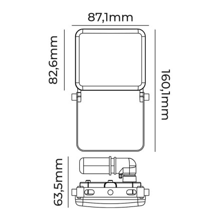 Foco Proyector EDM 70417 Frameless 2