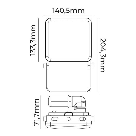 Foco Proyector EDM 70419 Frameless 2