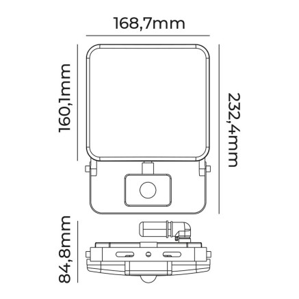 Floodlight/Projector Light EDM 70422 Frameless 2
