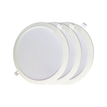 LED Downlight da Incasso EDM 31567 18 W Ø 22 x 3,2 cm 3 Unità (6400