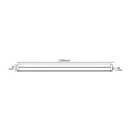Ciabatta Multipresa EDM 31404 36 W 120 cm Luce LED (4000 K)