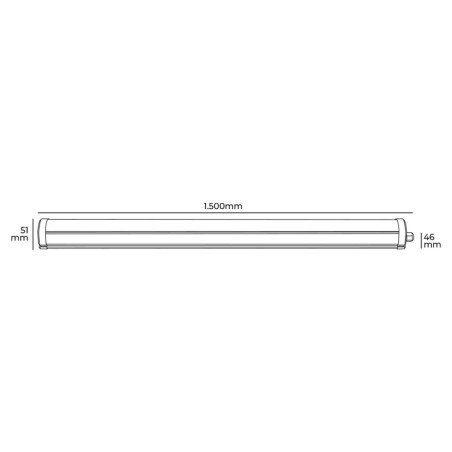 Ciabatta Multipresa EDM 31408 48 W 150 cm Luce LED (6400 K)