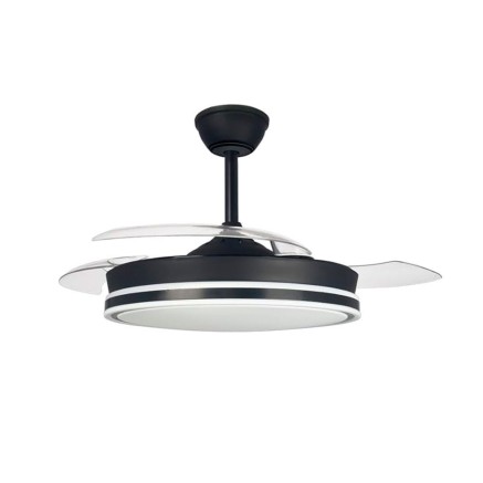 Ventilateur de Plafond CristalRecord Noir 38 W (3000 K) (4000 K)