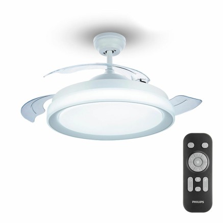 Ventilatore da Soffitto con Luce Philips Atlas Bianco 35 W 28 W 4500 L