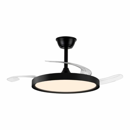 Ventilatore da Soffitto CristalRecord Nero (3000 K) (4000 K)