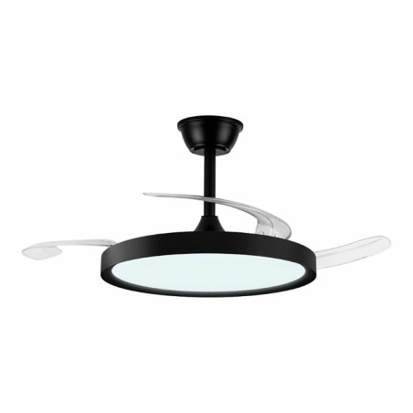 Ceiling Fan CristalRecord Black (3000 K) (4000 K)