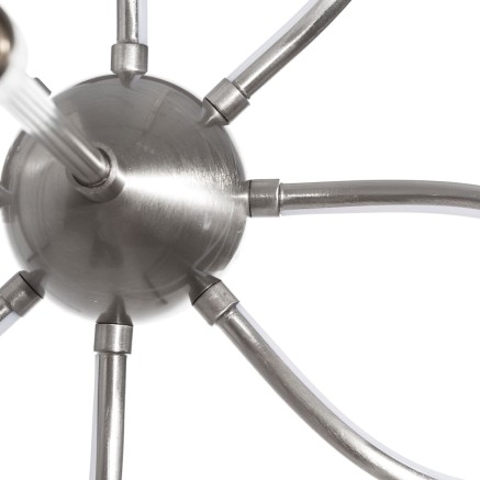 Ceiling Light 60 x 60 x 120 cm Metal Silver Modern 2