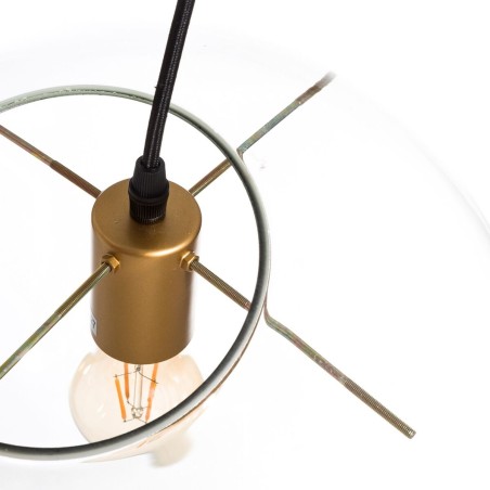 Deckenlampe Kristall Gold Durchsichtig 30 x 30 x 30 cm Vintage Ø 35 c