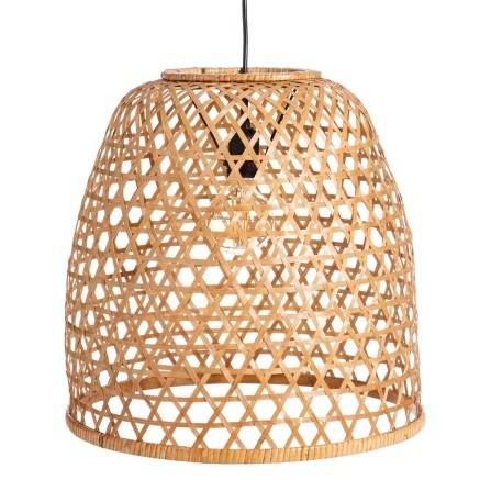 Lámpara de Techo Natural Bambú 42 x 42 x 42 cm (2 Unidades) 2
