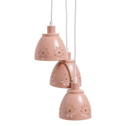 Plafondlamp 20 x 20 x 95 cm Roze Metaal