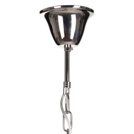 Lampadario 82 x 82 x 34,3 cm Cristallo Metallo Argento 2