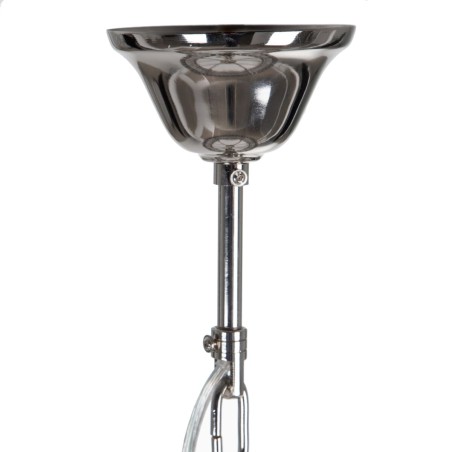 Lámpara de Techo 58 x 58 x 44 cm Cristal Metal Plata