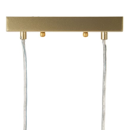 Ceiling Light 45 x 20 x 20 cm Crystal Golden Metal White 2