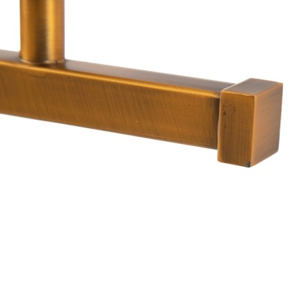 Wandleuchte 60 x 20 cm Kristall Gold Metall 2
