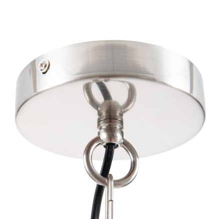 Deckenlampe 30 x 30 x 36 cm Metall Silber 2