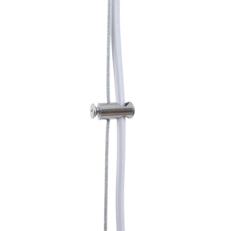 Lampadario Metallo 26 x 26 x 46 cm Bianco